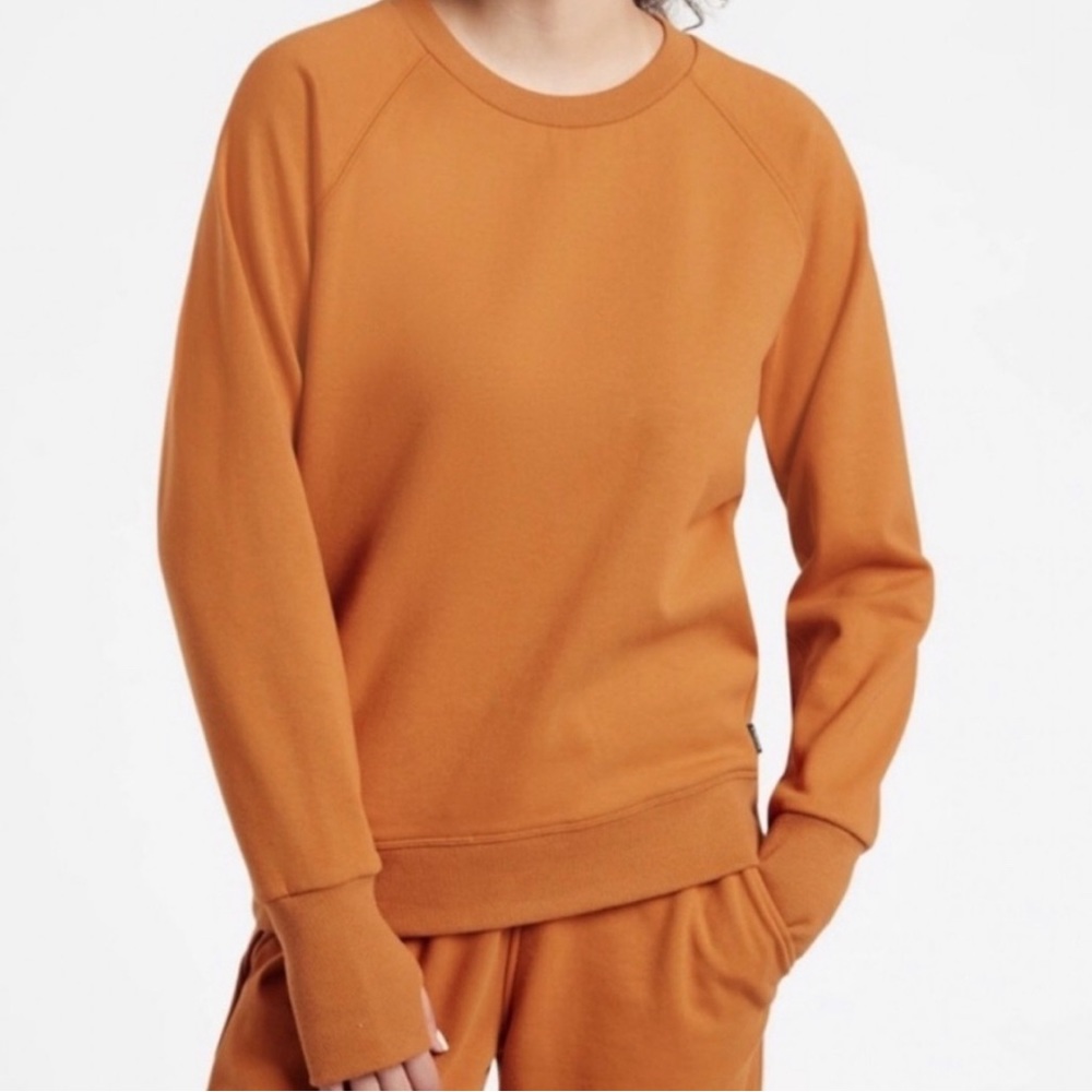 Athleta - cattail brown crewneck sweatshirt - size small - Picture 1 of 5
